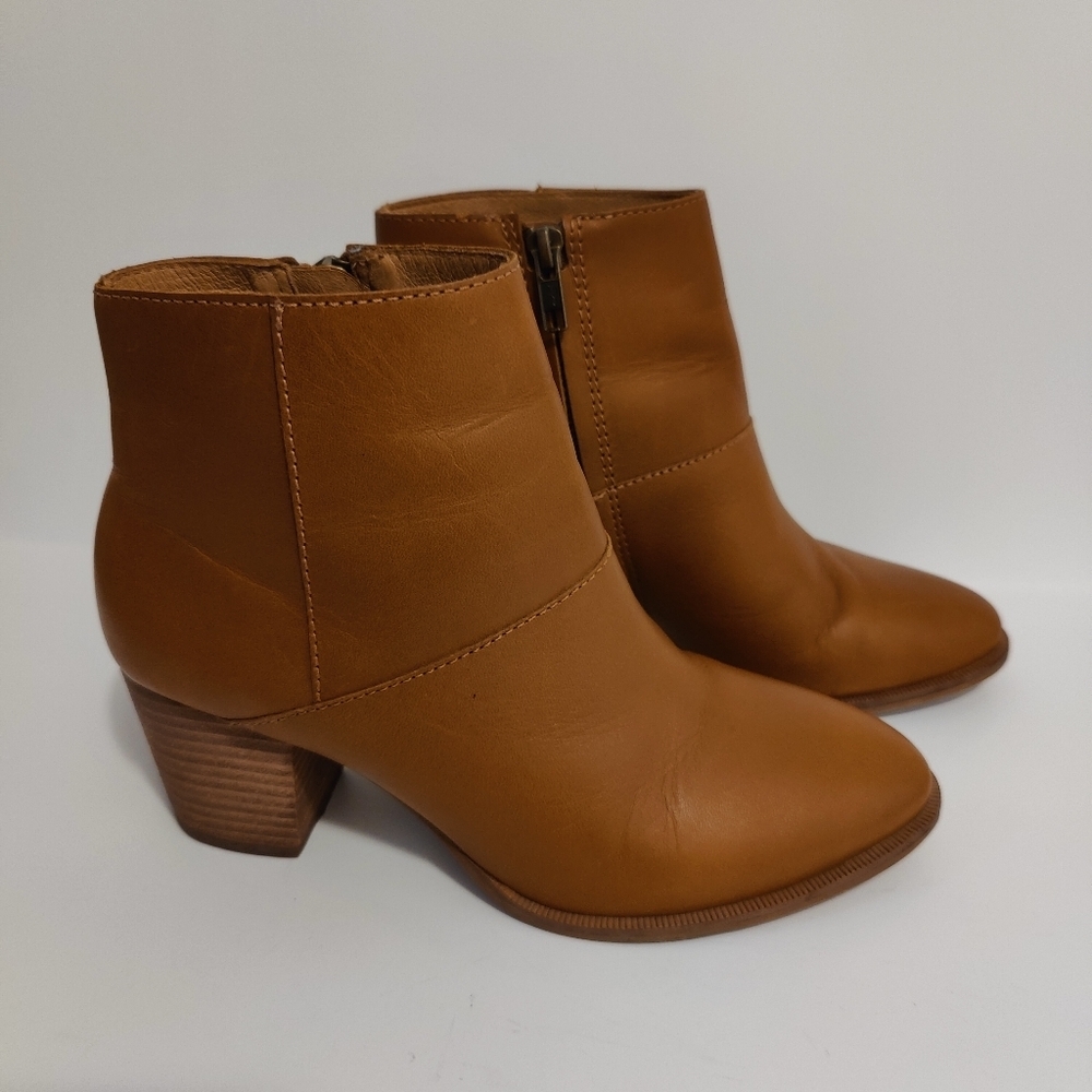 Madewell Rosie Becca Leather Heeled Ankle Boots